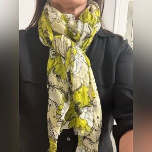 Anthropologie floral scarf wrap